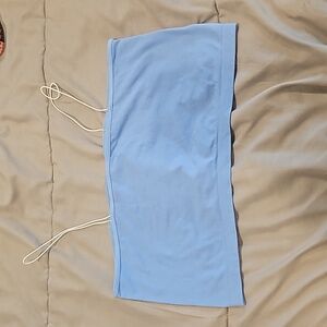 Free People Intimately, NWOT, Skinny Strap Bandeau, Light Blue, M/L